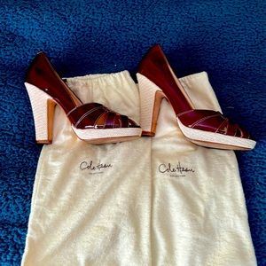 Cole haan nike air red pumps